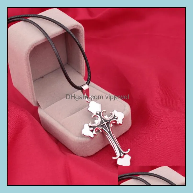pretty cross necklaces pendants for jewelry wholesale leather necklace vipjewel