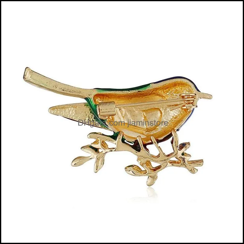 creative enamel pins bird brooches fashion cute animal brooch unisex women men jewelry colorful style gift