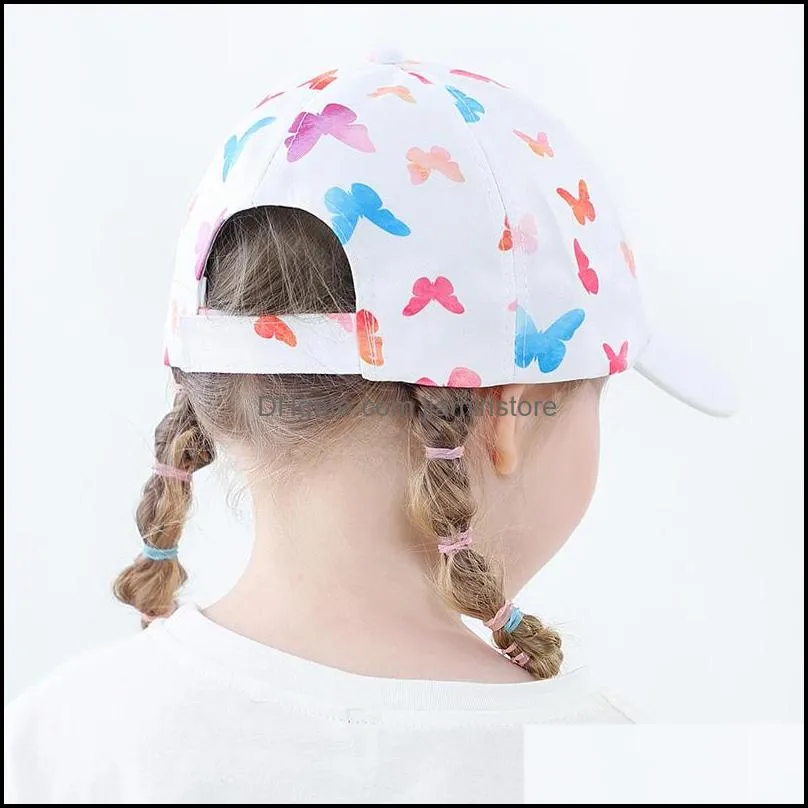 ins casual cartoon print adjustable childrens baseball cap four seasons baby hat