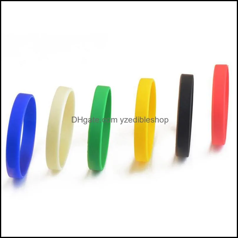 casual outdoor sports fitness silicone jelly glow bracelets rubber elasticity wristband cuff bracelet basketball wrist band
