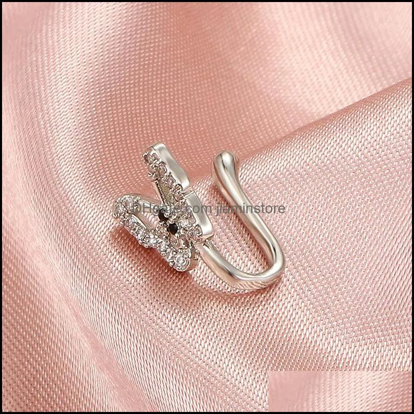 fashion butterfly shape clip on nose rings star fake piercing cross jewelry piercing