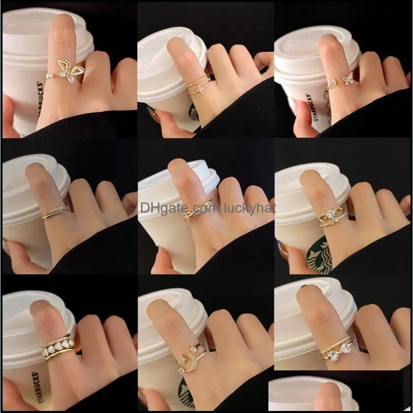 vintage finger rings for women girl punk hip hop opening adjustable weaving ring statement jewelry gift