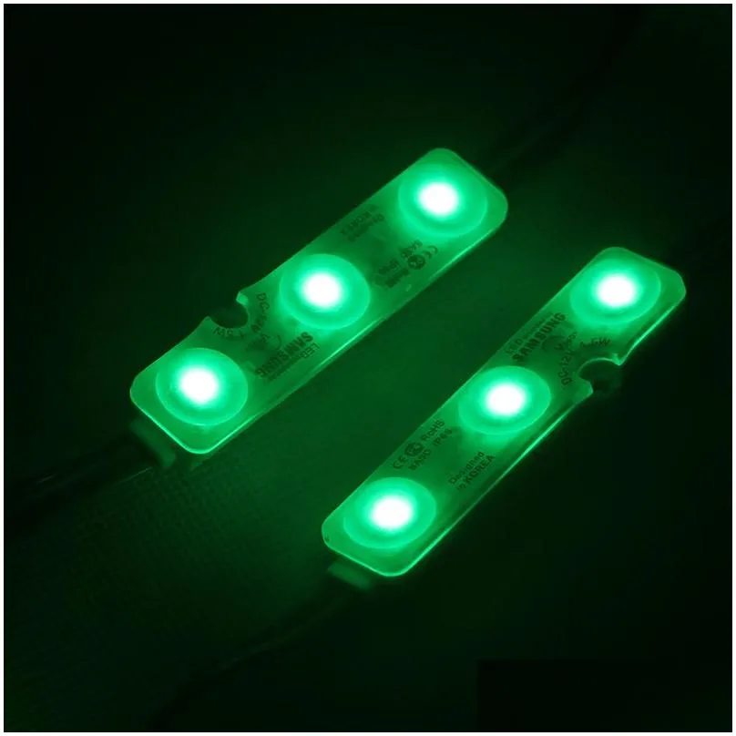 injection rgb led module with round lens smd 5050 waterproof led light module for sign letter dc12v ip68