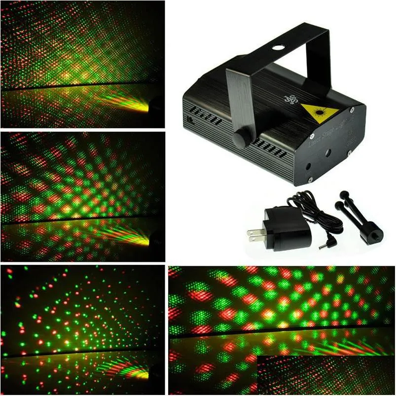 mini laser stage lighting 150mw green red led light laser dj party stage light disco dance floor lights