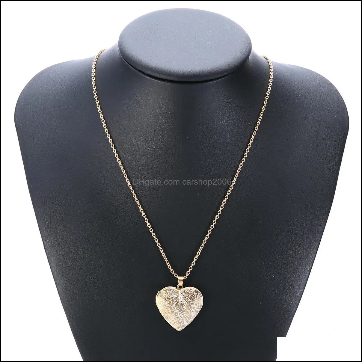 phase box necklace valentine lover gift hollow out water drop shell p o frames open locket necklaces gold plated beautifully carshop2006