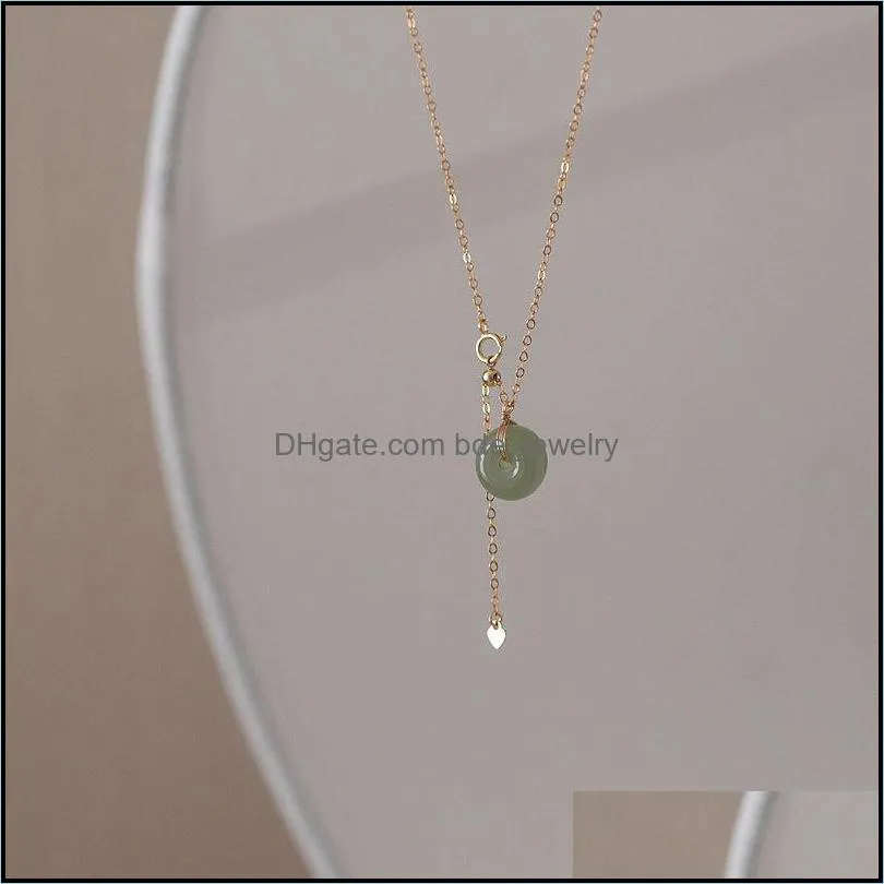 silvology 925 sterling silver hetian jade pendant necklace round jade lucky button luxury necklace for women birthday jewelry 806 r2