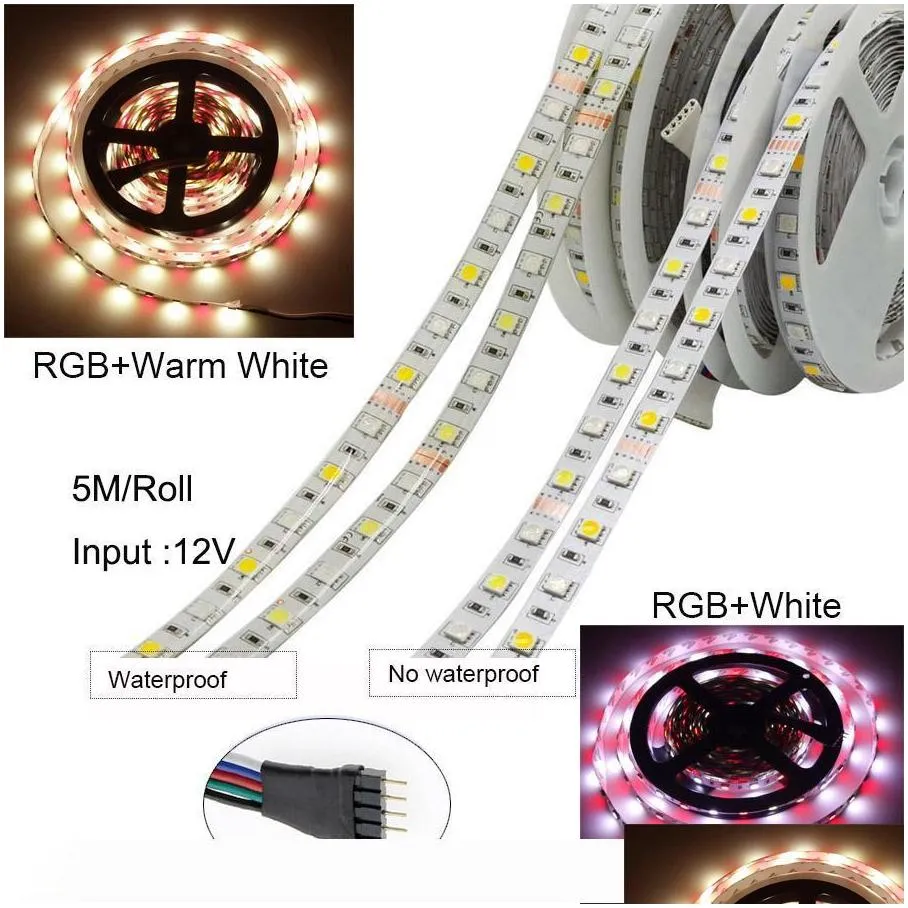 5m 10m 15m wifi led strip lights rgb color changeable flexible waterproof smd 5050 rgbw rgbww led strip tape add remote control add