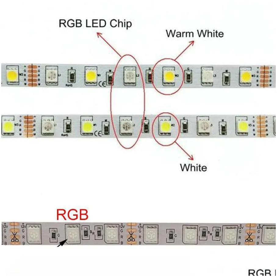 5m 10m 15m wifi led strip lights rgb color changeable flexible waterproof smd 5050 rgbw rgbww led strip tape add remote control add