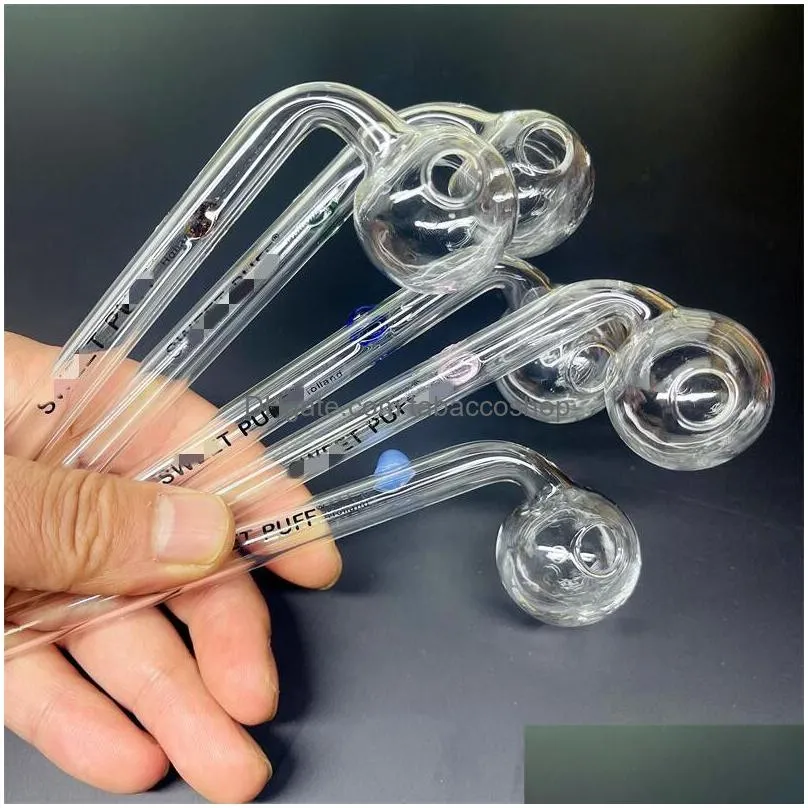 Glass Oil Burner Pipe Spoon For Smoking Durable Pyrex Pips, Handheld