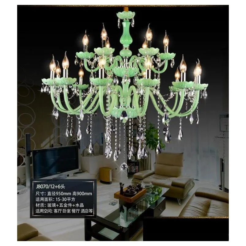 modern luxury crystal chandelier lamp european style lustre crystal creative candle light for foyer lobby bar ktv decoration