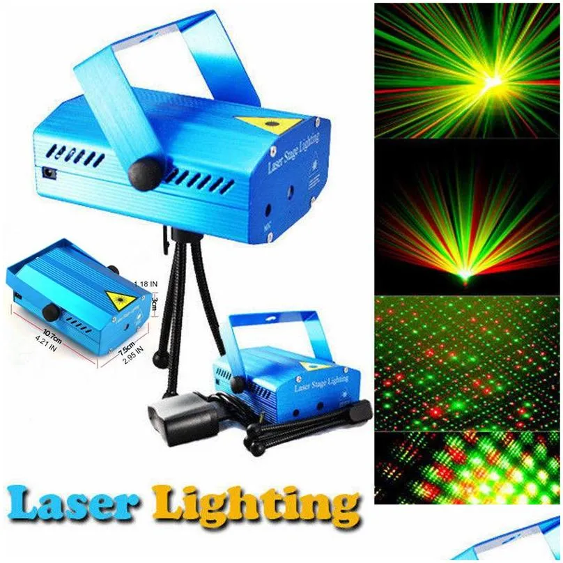 mini laser stage lighting 150mw green red led light laser dj party stage light disco dance floor lights