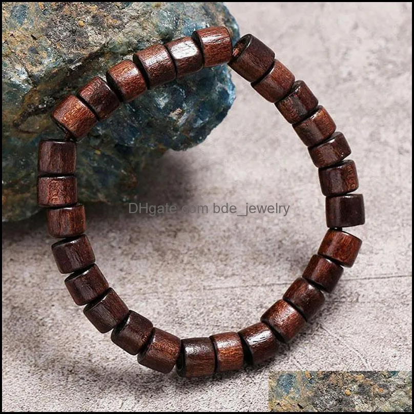 handmade wooden beaded strands charm bracelets jewelry for men women bangle party club fashion accessories 1838 t2