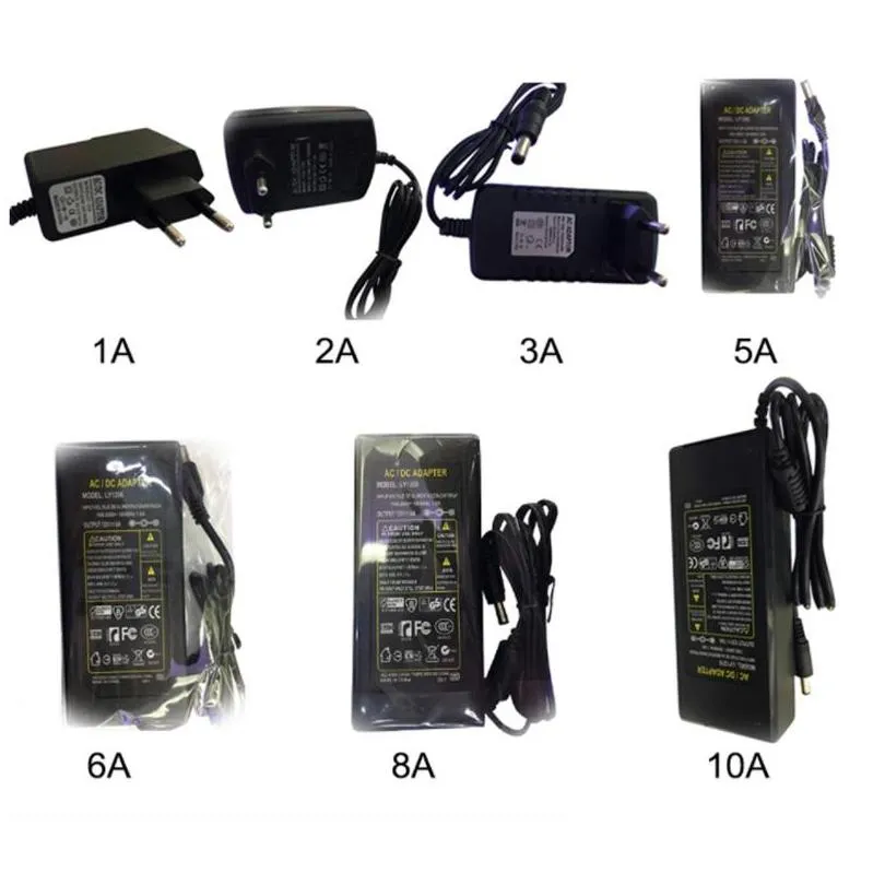 led adapter switching power supply 110240v ac dc 12v 2a 3a 4a 5a 6a 7a 8a 10a 12.5a led strip light 5050 3528 transformer adapter