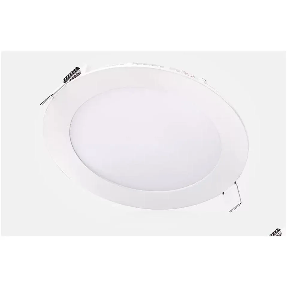 dimmable led recessed downlights lamp warm/natural/cool white superthin led panel lights drives