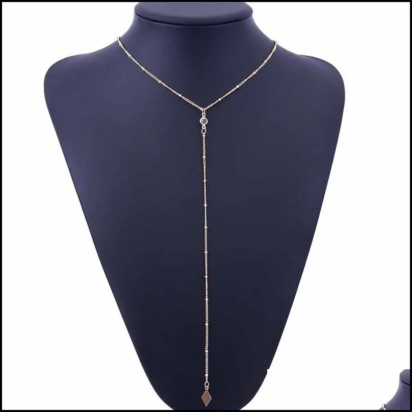 choker necklaces bohemian beach silver gold tassel tin y layering long chain fashion statement necklaces for women gift jewelry