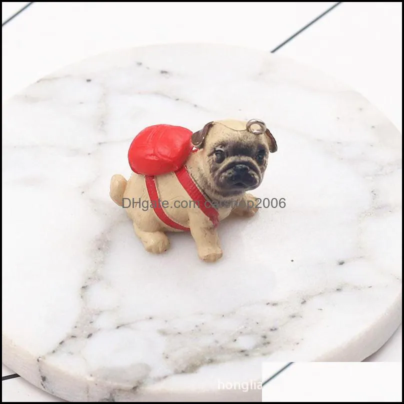 charms 3050mm fashion craft animal jewelry resin 3d pet dog puppy for keychain making pendants hanging handmade diy material1