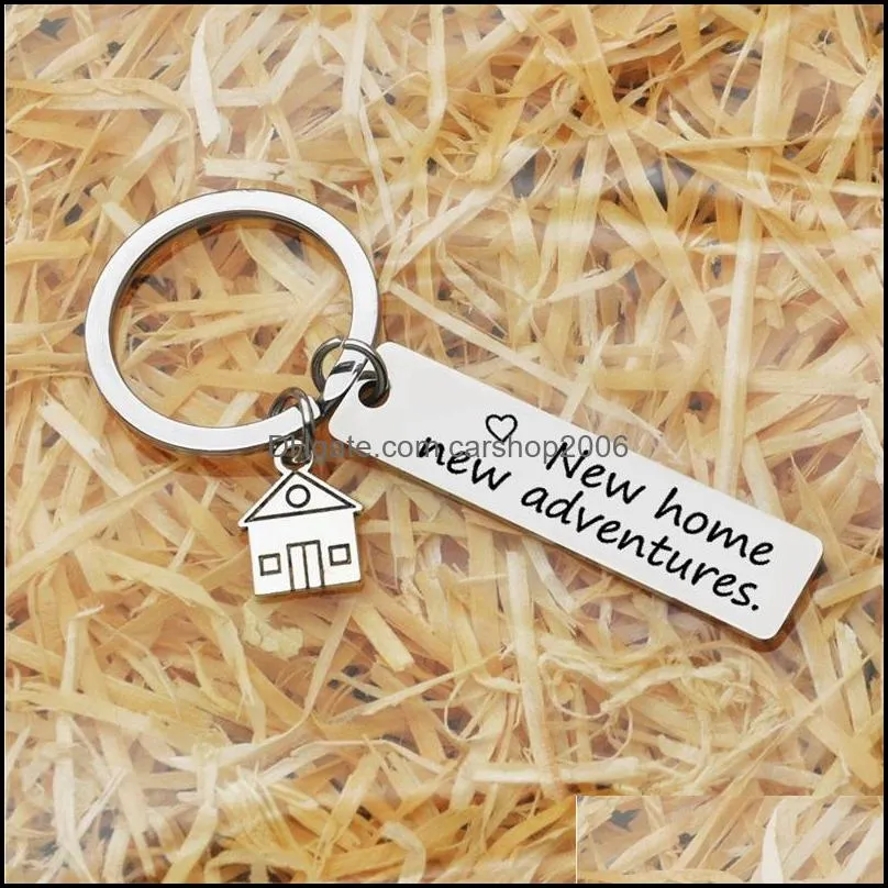 cute key chains housewarming gift for her or him home adventures keychain house keys keyring moving together first home c3