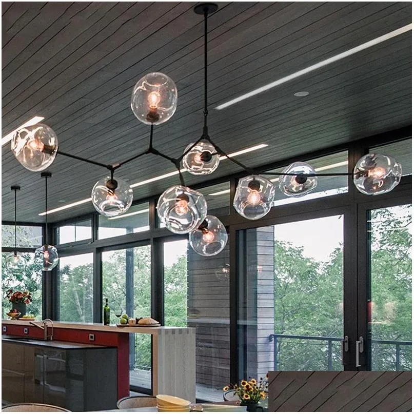 nordic modern chandelier industrial led lamp ceiling chandelier lighting for living room bedroom kitchen hanging light fixtures