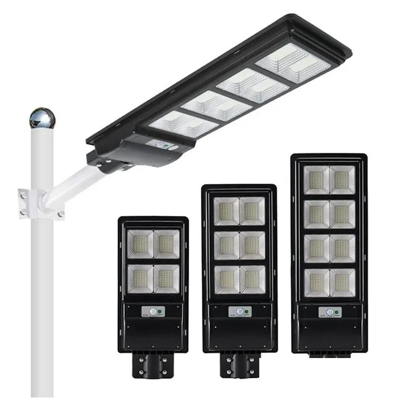 80w 120w 160w led solar street light pir sensor waterproof ip65 wall outdoor garden landscape security lights