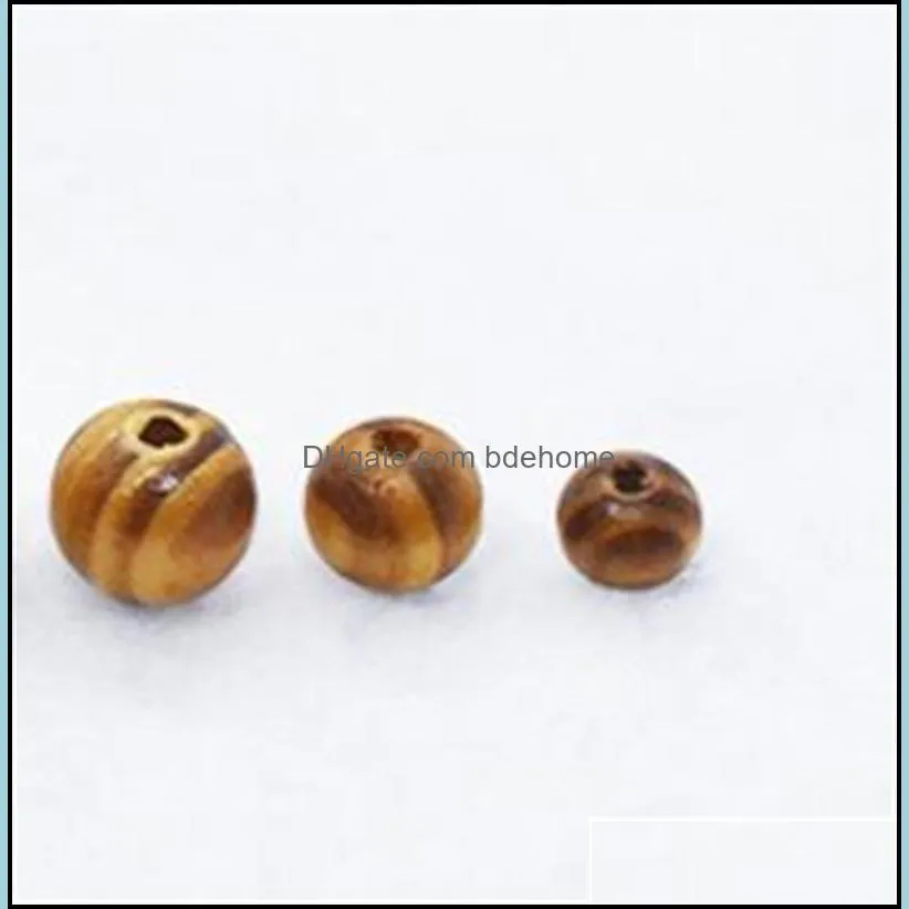 500 pcs/lot 6 sizes for wood spacer wooden beads fit for bracelet necklace diy jewelry making 500pcs/ set 14 w2