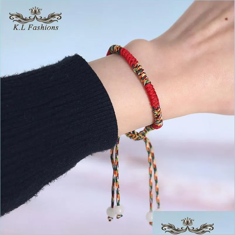 handmade cotton knot red rope lucky bracelets for men women braided woven red string bracelets friendship brand jewelry