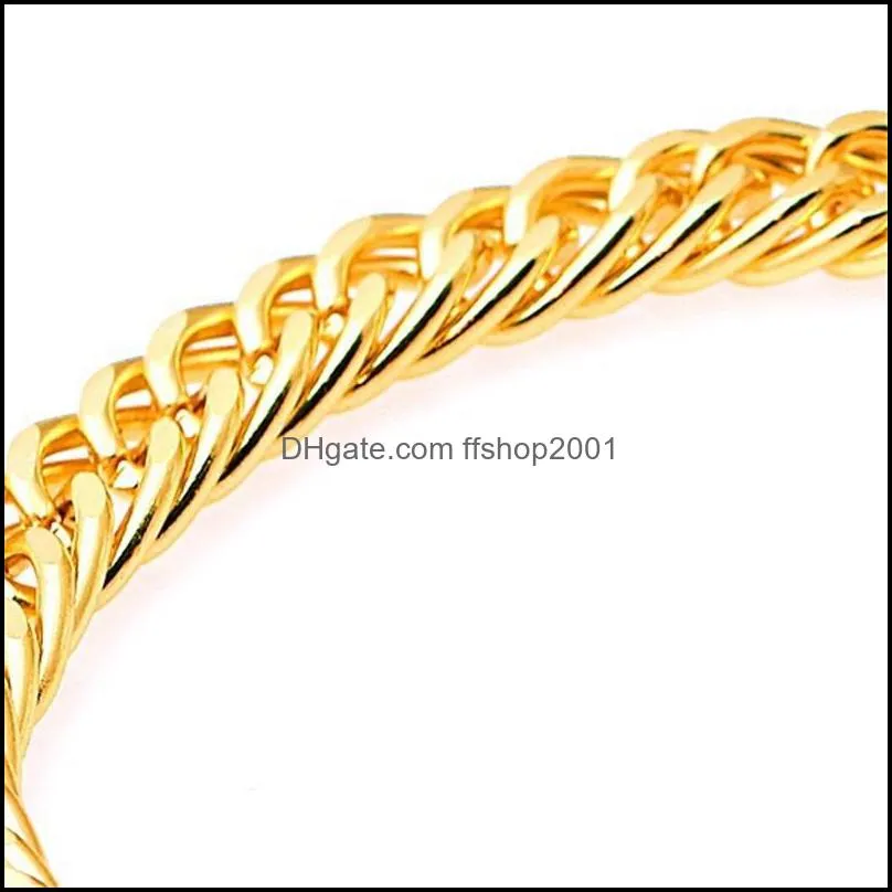 heavy 44g hypotenuse nugget bracelet 18kt yellow gold hge 230mm mens 100 real gold jllflh carshop2006 486 q2