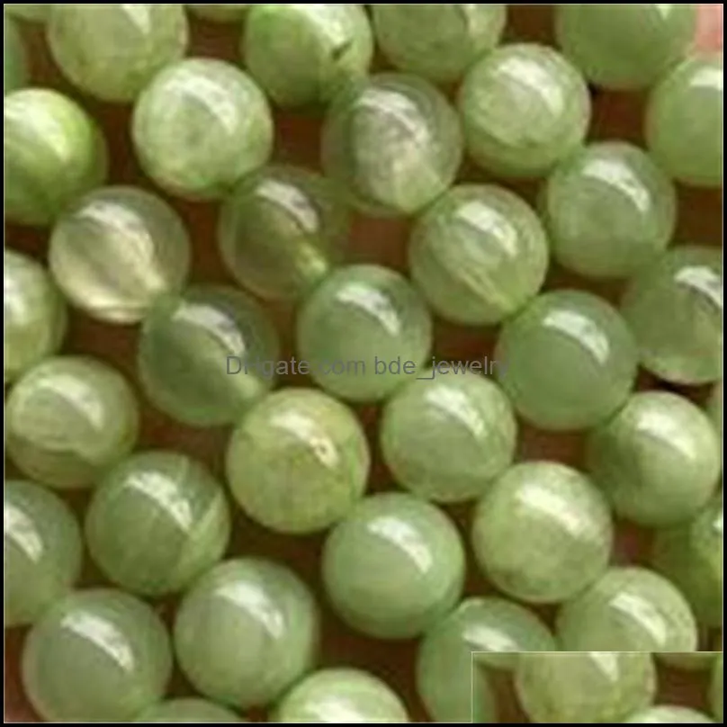 4/6/8/10/12mm round natural southern jade stone beads diy loose green jade bead for jewelry making bracelet strand 15 111 q2