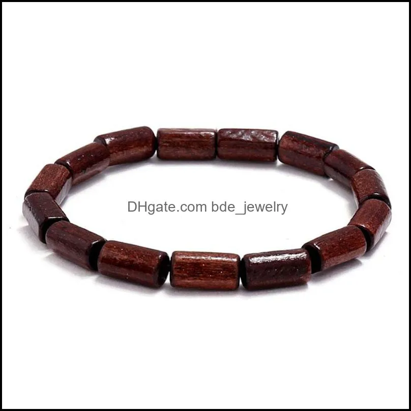 handmade wooden beaded strands charm bracelets jewelry for men women bangle party club fashion accessories 1838 t2