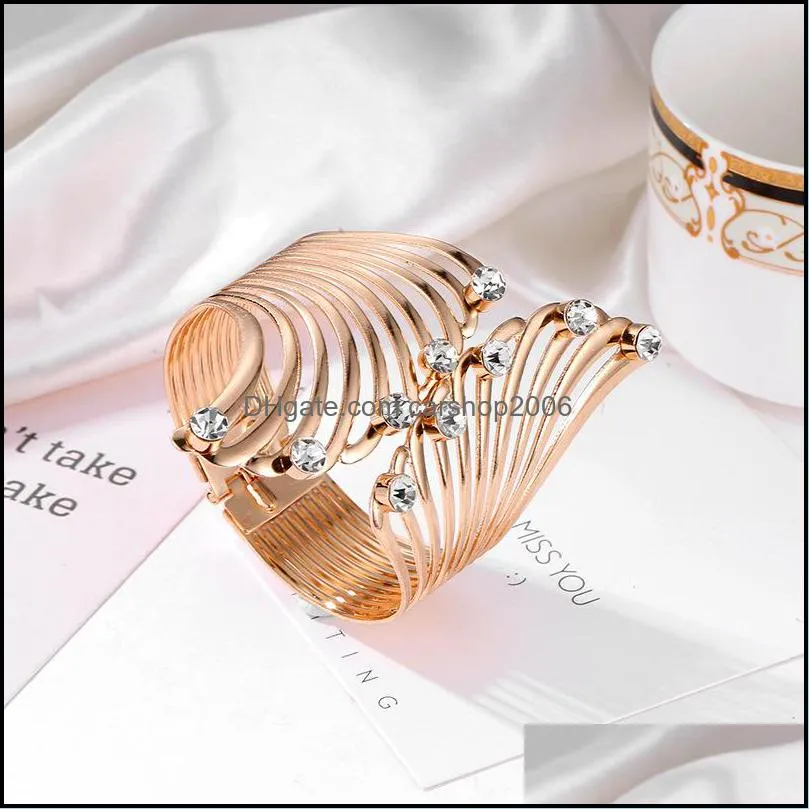 pretty wing bracelet for women chic charm jewelry gold color wrap bracelets fashion accessories alloy wing cuff bangle carshop2006