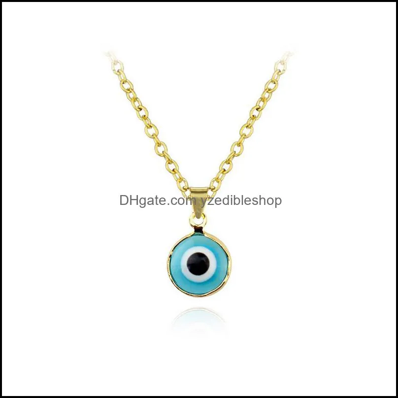 creative trendy personality fashion womens necklace devils eye ochain cold wind pendant allmatch simple pendant neckl yzedibleshop