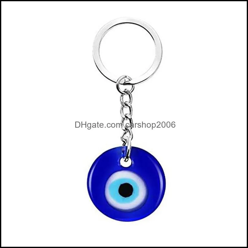 turkish evil blue eye keychain car key rings amulet lucky charm hanging pendant jewelry 467 h1