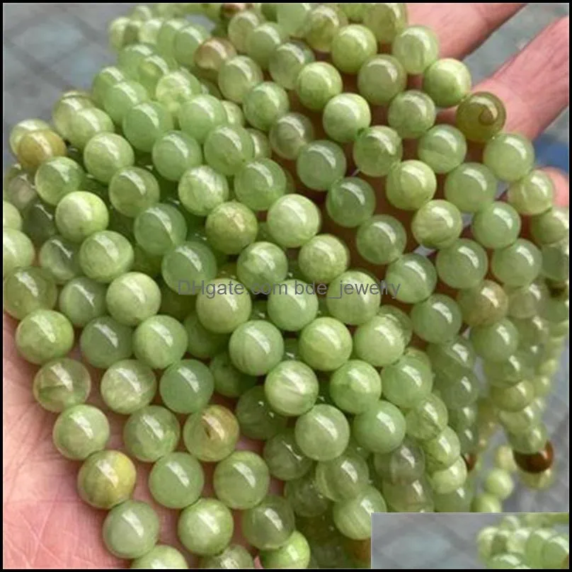 4/6/8/10/12mm round natural southern jade stone beads diy loose green jade bead for jewelry making bracelet strand 15 111 q2