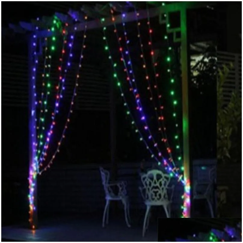  x  300 leds us110v eu220v christmas garlands led string lights fairy xmas party garden wedding christmas decoration curtain