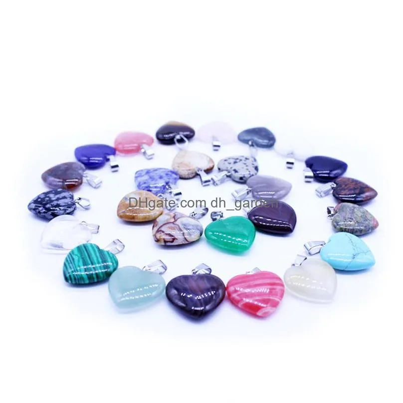 star shape love gem stone mixed pendants loose beads for bracelets and necklace charms diy jewelry for women gift