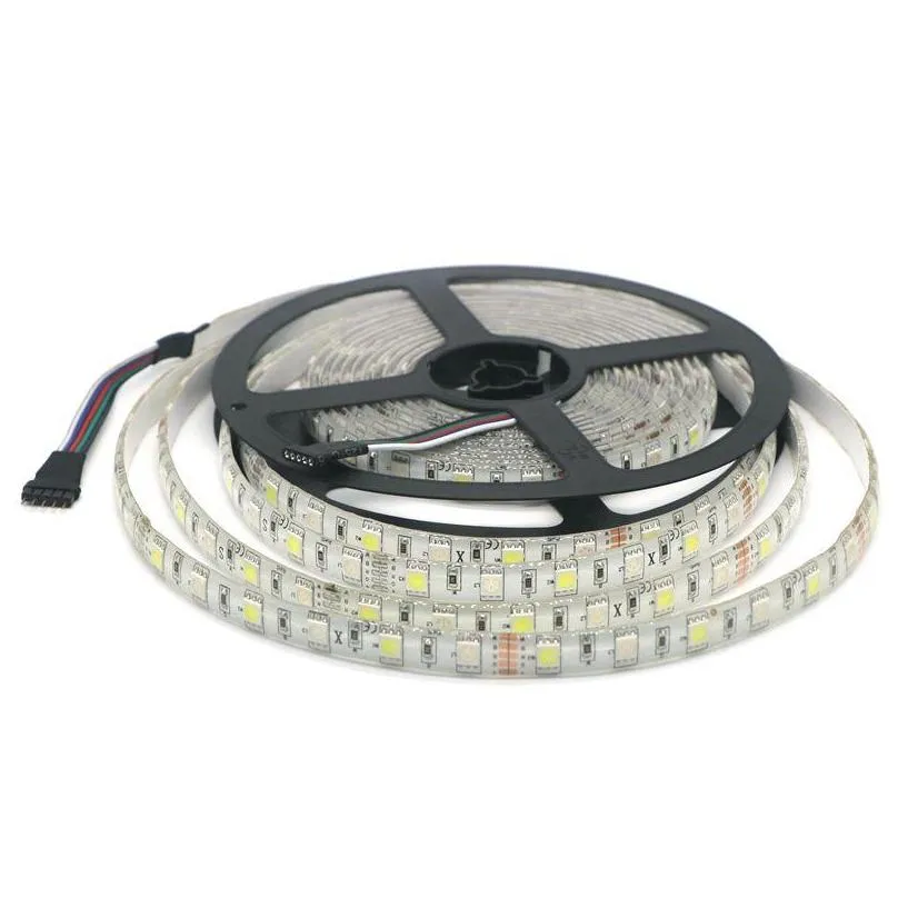 smd 5050 rgbw/rgbww led strip light dc12v waterproof ip65 60led/m christmas decoration string 5m/roll