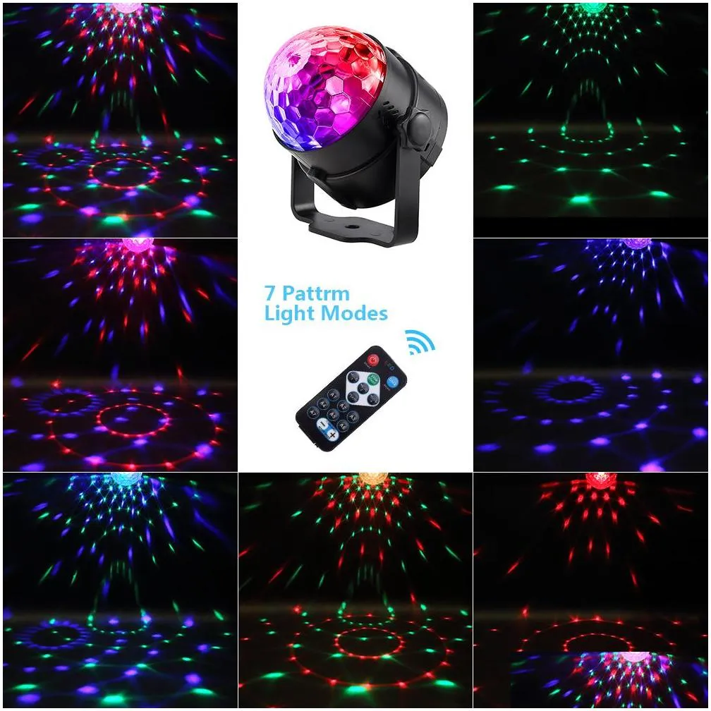 7 colors dj disco ball lumiere 3w sound activated laser projector rgb stage lighting effect lamp light music christmas ktv party