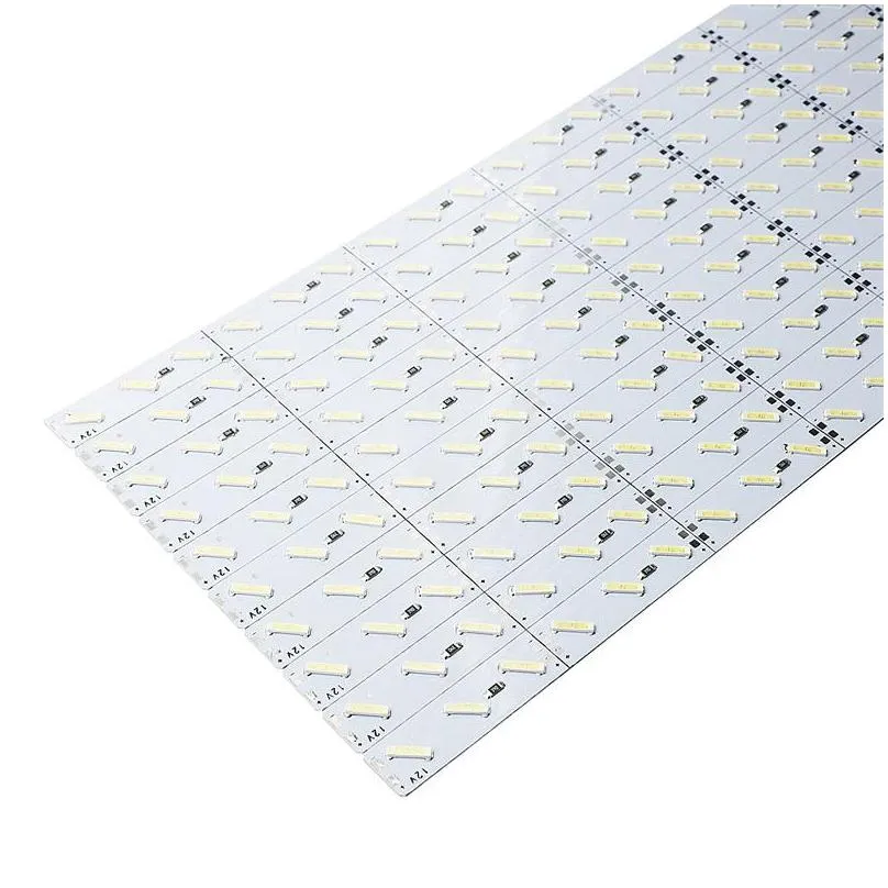 100pcs smd 8520 led rigid hard strip bar light 100cm 1m 72leds nonwaterproof aluminum profile led 12v for led strip