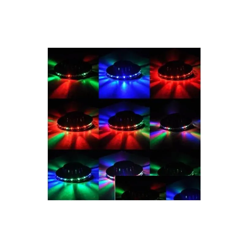 48 led mini auto voiceactivated rotating party lighting sunflower led lights rgb disco dj ktv stage lidht