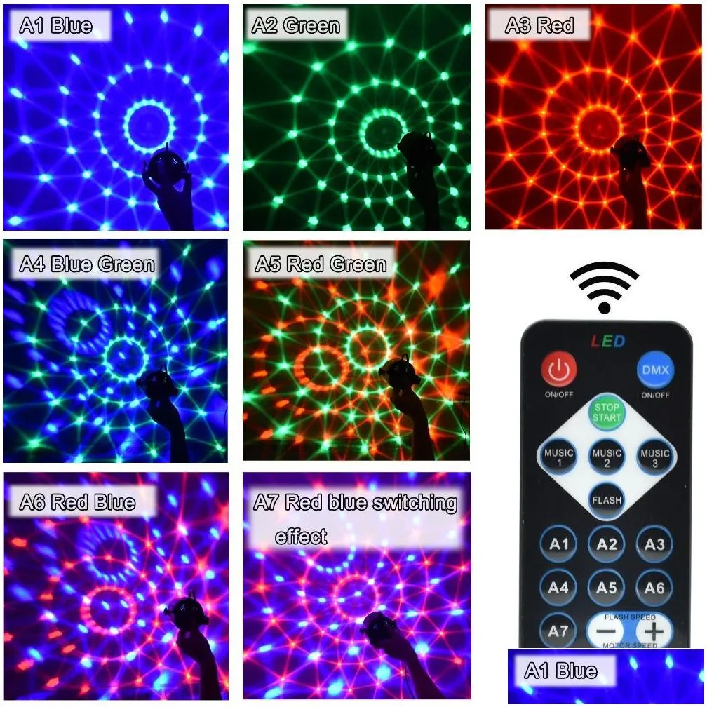 colorful sound activated disco ball led stage lights 3w rgb laser projector light lamp christmas party supplies kids gifts