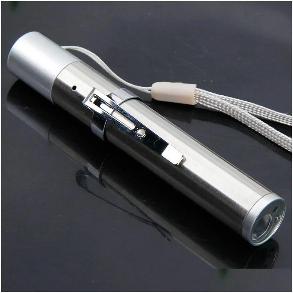 brelon led rechargeable flashlight uv add ir add illuminated pen light 3 function mini medical pen holder flashlight