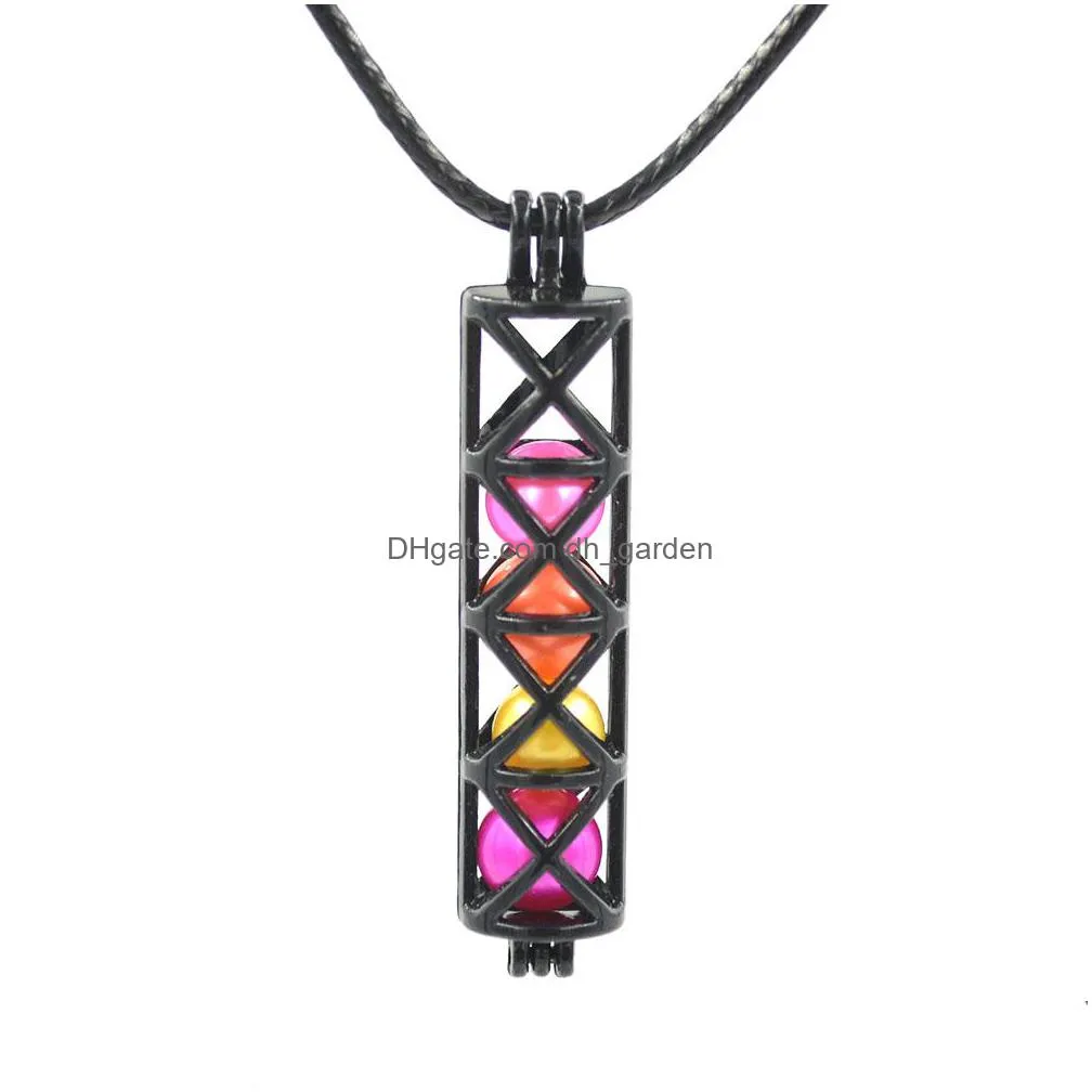 black pearl cage pendant add your own beads mix 60 styles hollow aromatherapy  oil diffuser locket pendant for jewelry