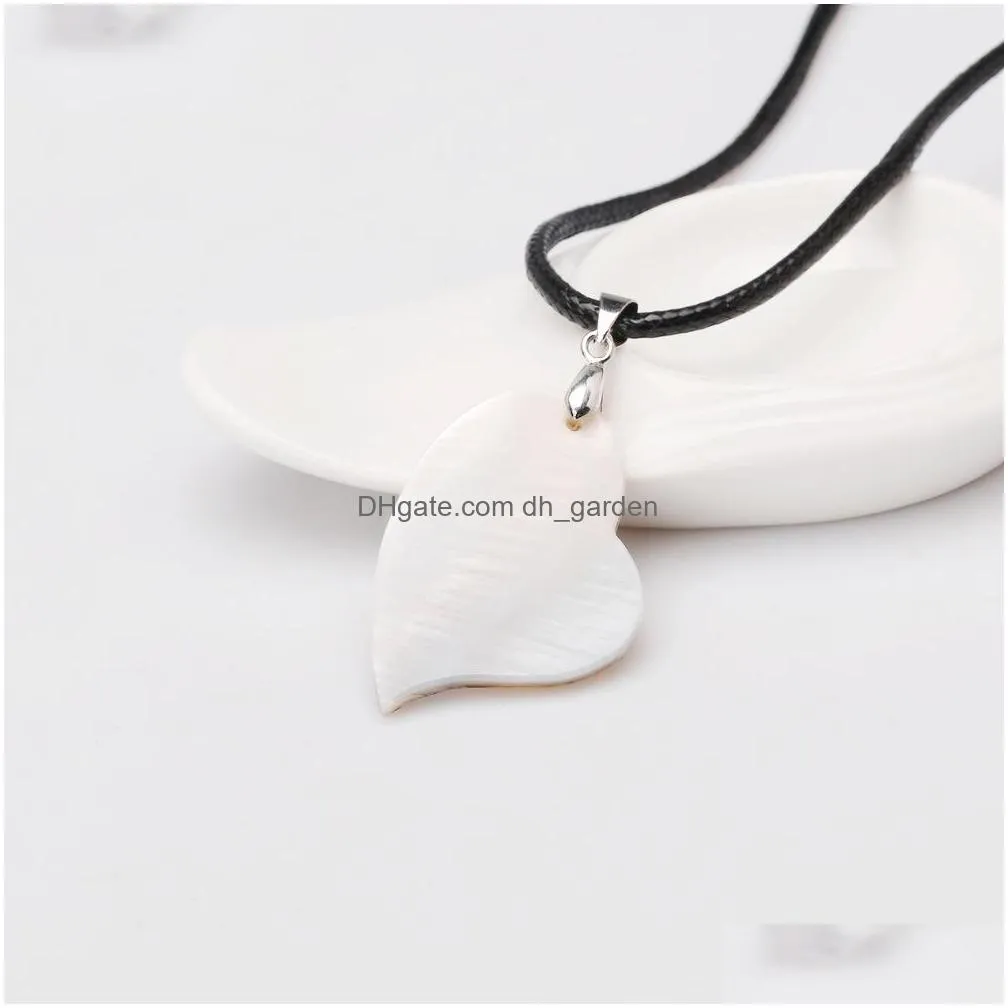 wholesale natural abalone shell pendant necklace concise personality baitao ladies european and american jewelry shipping stxl035