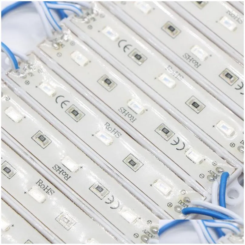 5630 smd 3 led module lighting for sign dc12v waterproof super bright led modules cool white /warm white/blue/red