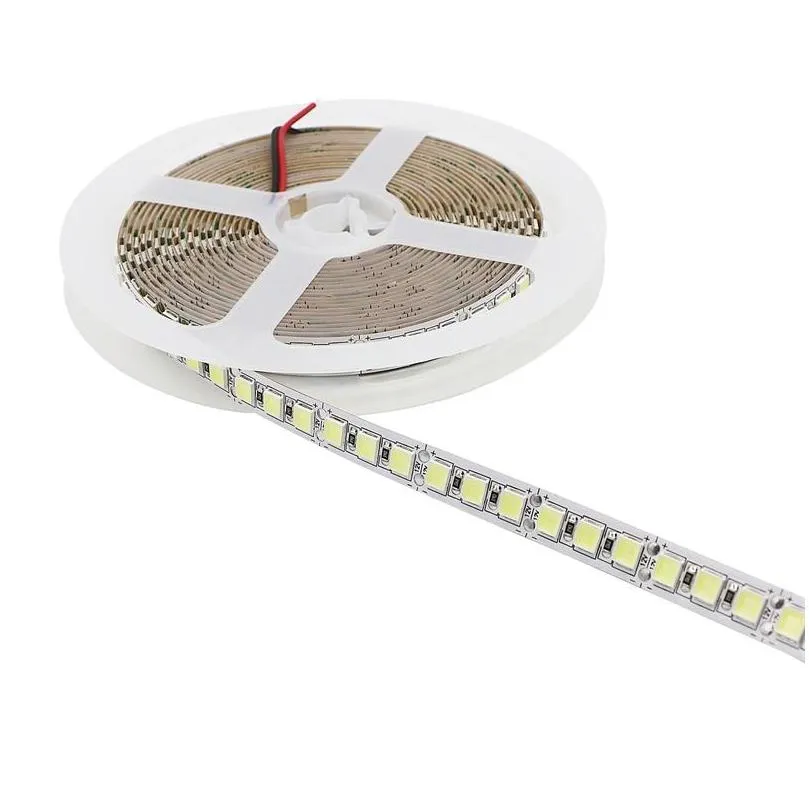 led strip 5054 smd 5m 600led non waterproof flexible cold white/warm white led tape light ultra bright