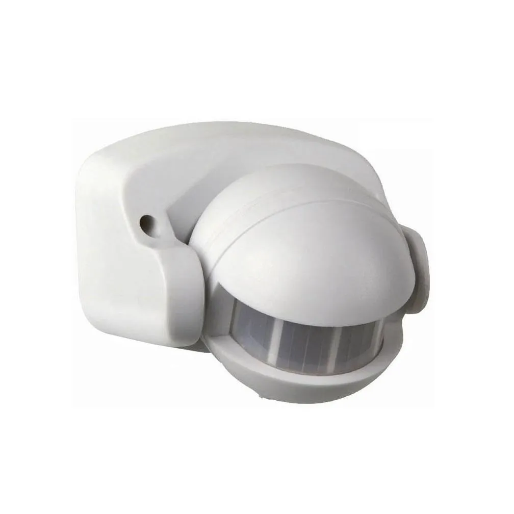 infrared sensor switch ip44 outdoor pir safety motion sensor waterproof dustproof 180 degree sensing angle white / black