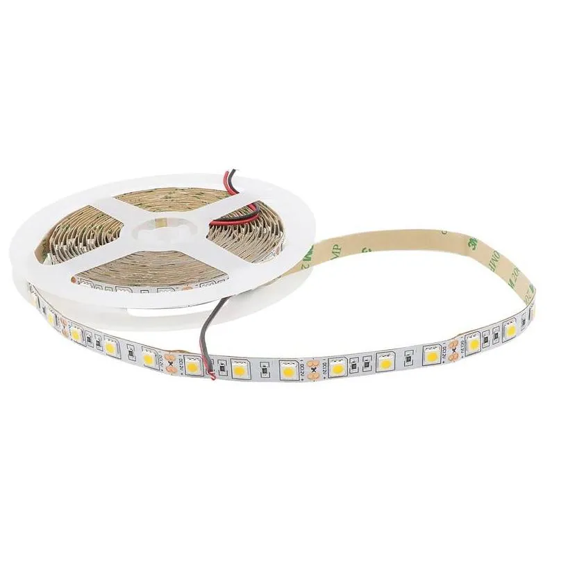 led strip light 5050 smd 60led/m non waterproof amber color flexible led light tape for car signal