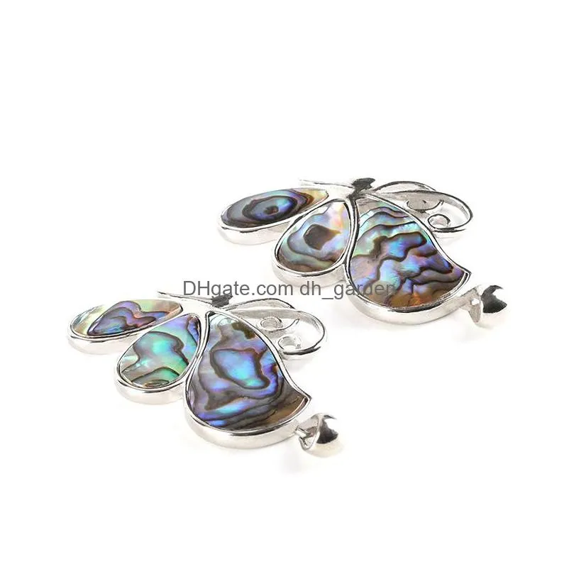 wholesale natural abalone shell splicing model coconut tree necklace pendant pink white shellfish mixed color pendant jewelry female