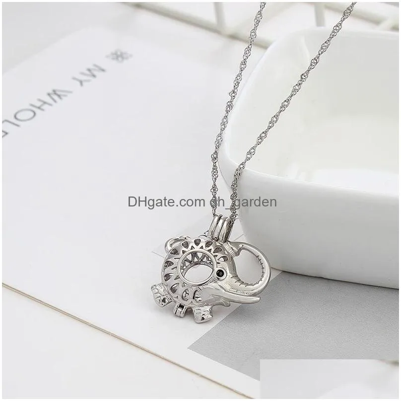 wholesale sterling silver pearl cage pendant manufacturer wholesale s925 silver diy accessories original design silver jewelry 