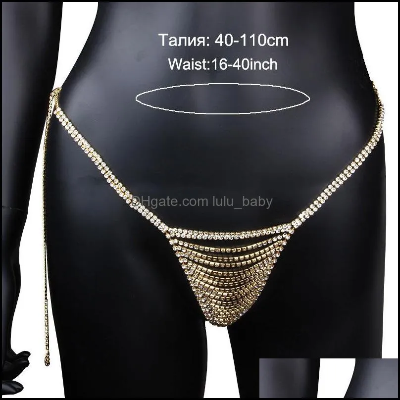 lady sexy bikini thong panties chain porno erotic underwear belly chain crystal body chain for women couple sexy jewelry t200508 824