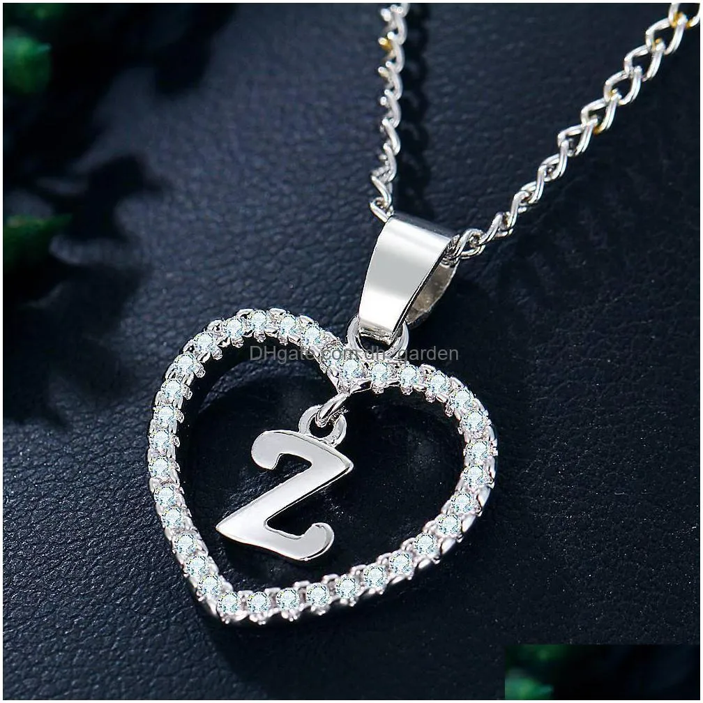 fashion silver plated letter necklace 26 letters zircon love newelry love pendant 18 inches chain shipping